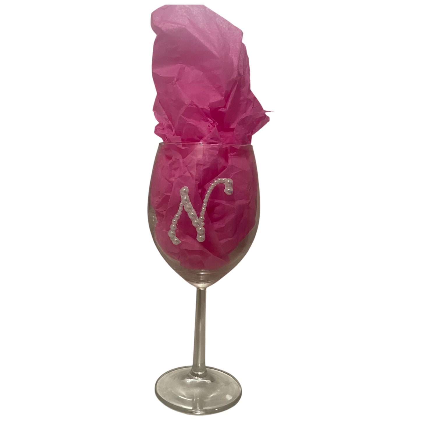 Custom Rhinestone Wine Glass