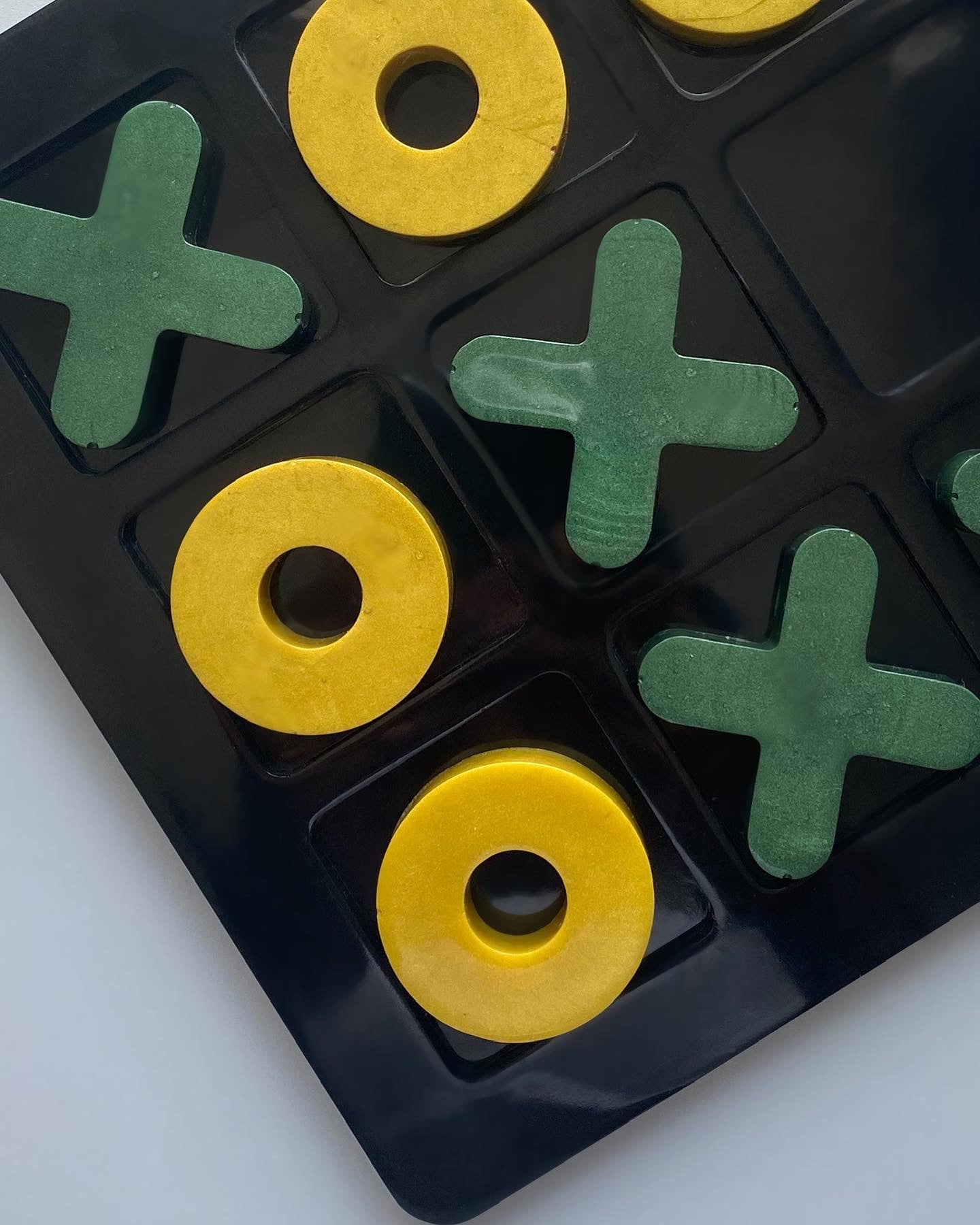 Custom Resin Tic-Tac-Toe Game