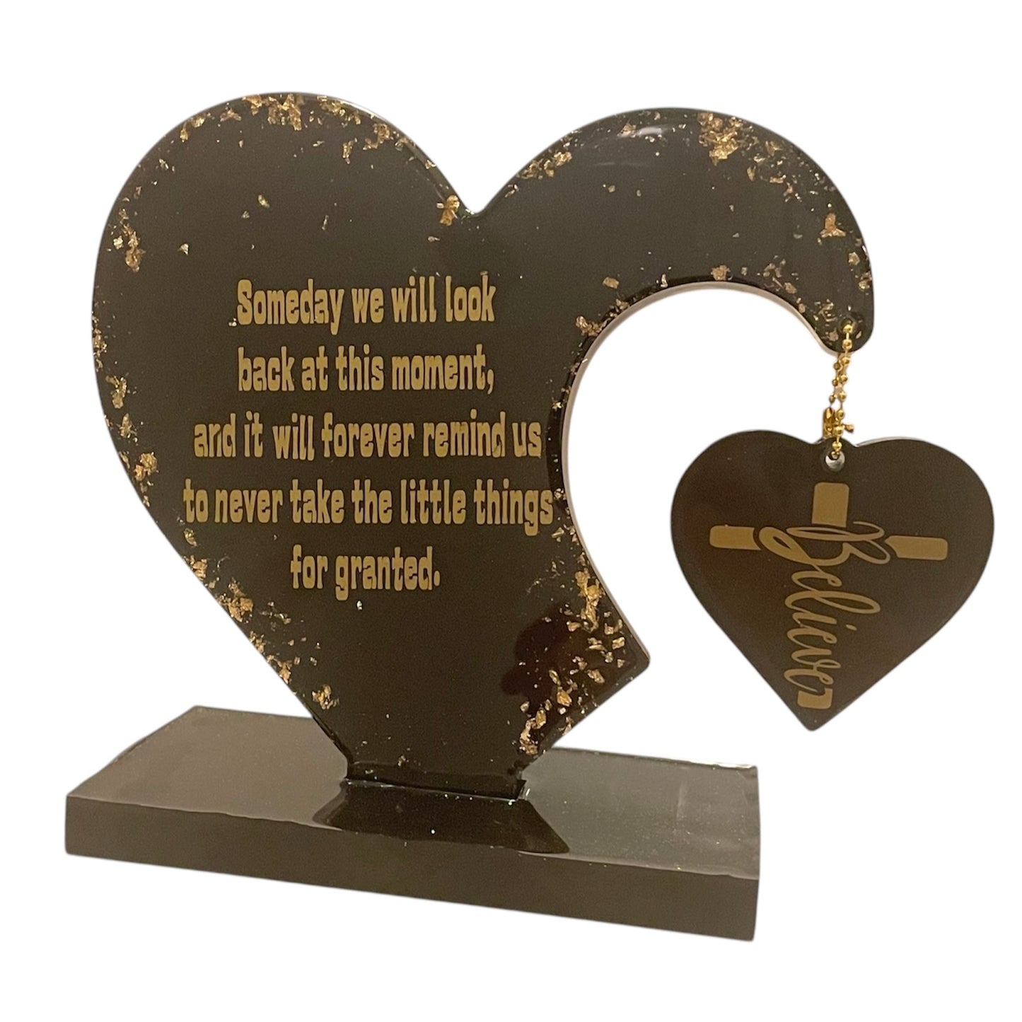 Custom Hanging Double Heart