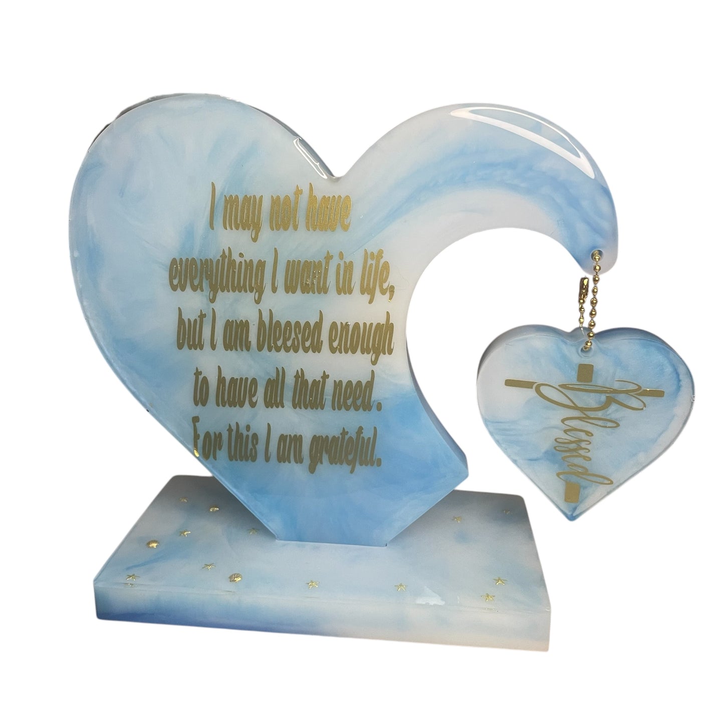 Custom Hanging Double Heart