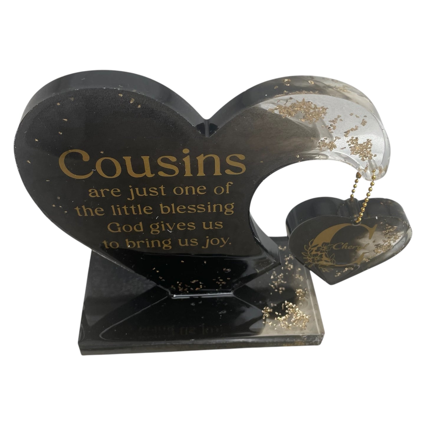 Custom Hanging Double Heart